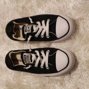 Converse Black & White, low cut, Shoreline slip-ons